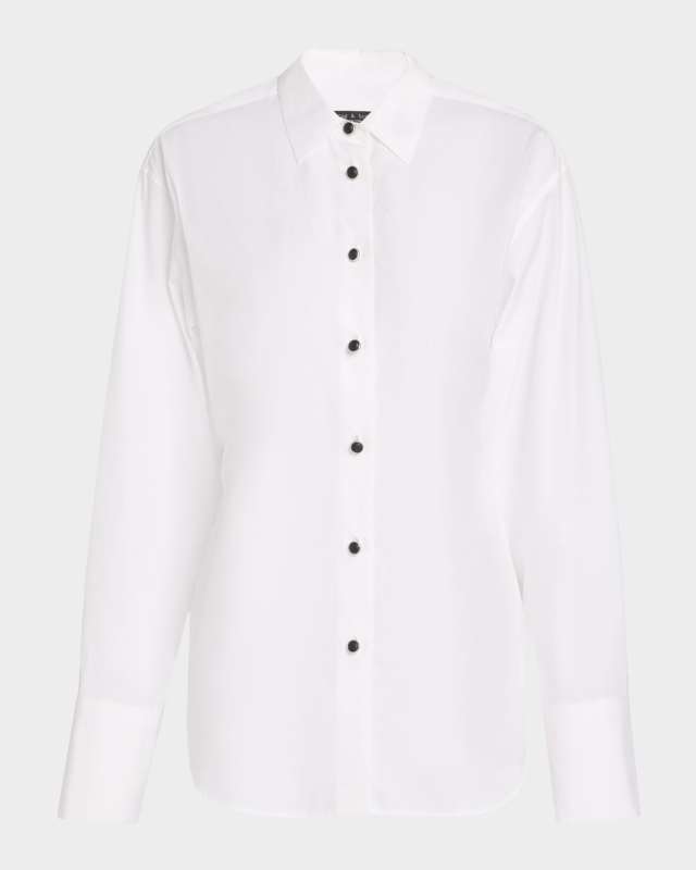 Eve Tie-Back Poplin Shirt